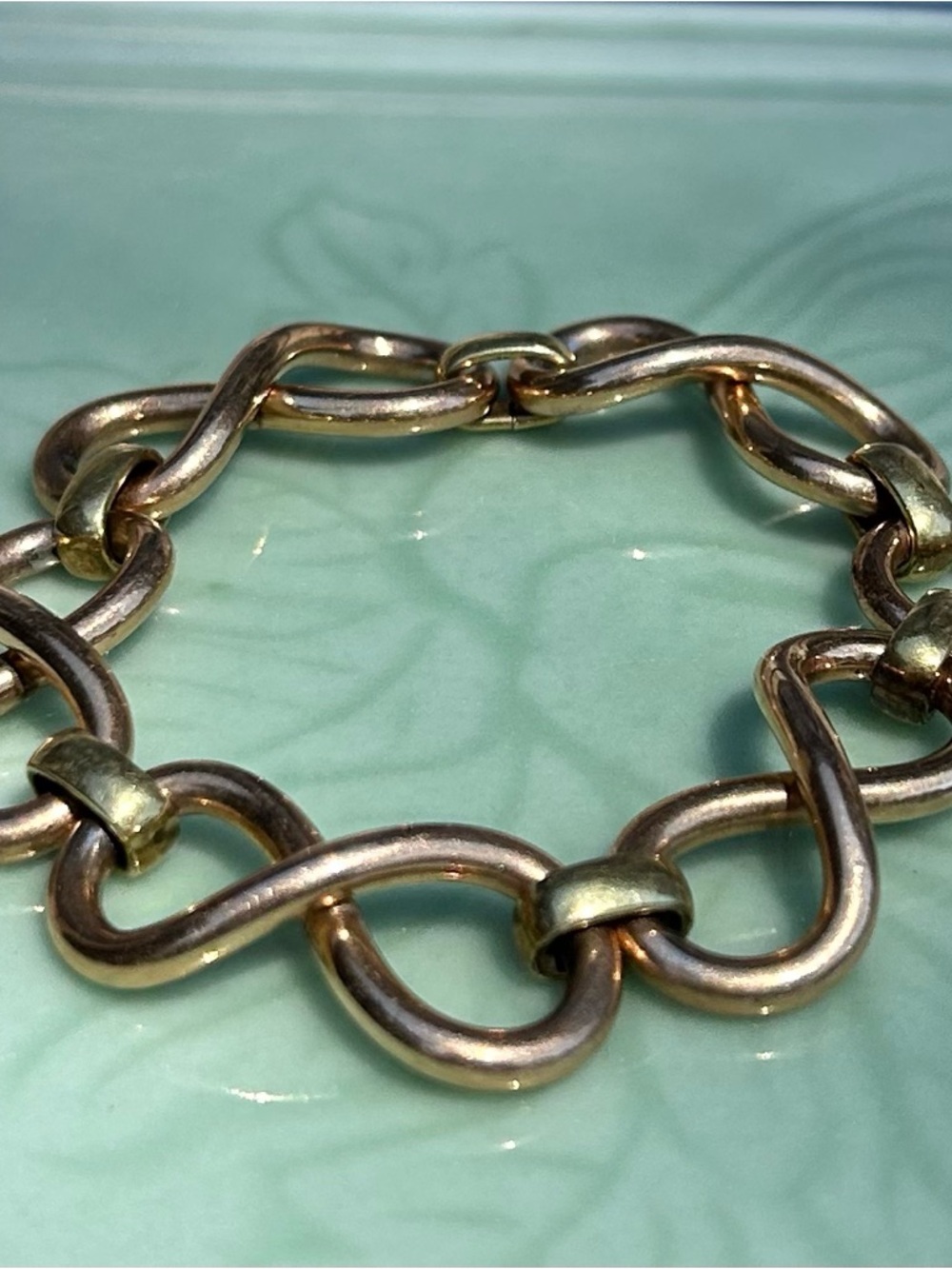 Vintage Mid Century Krementz Two Tone Bracelet